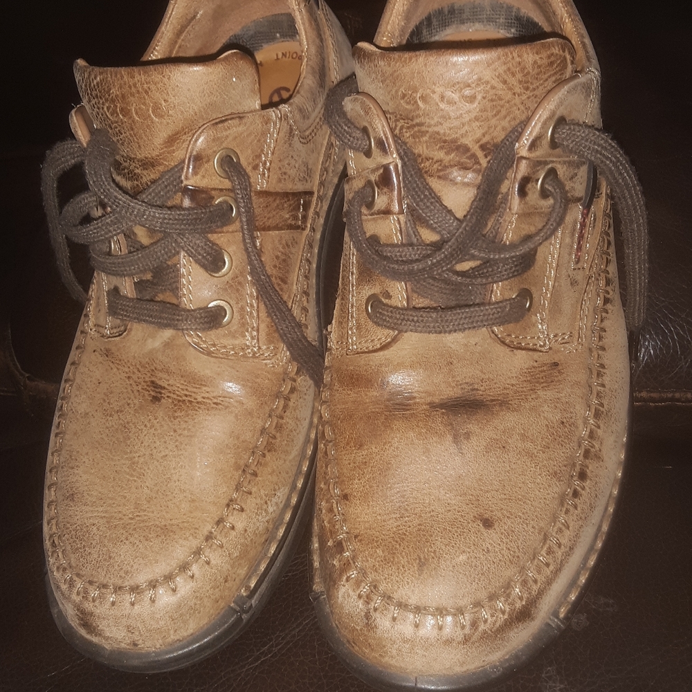 Men's Ecco Suede Leather Shoes